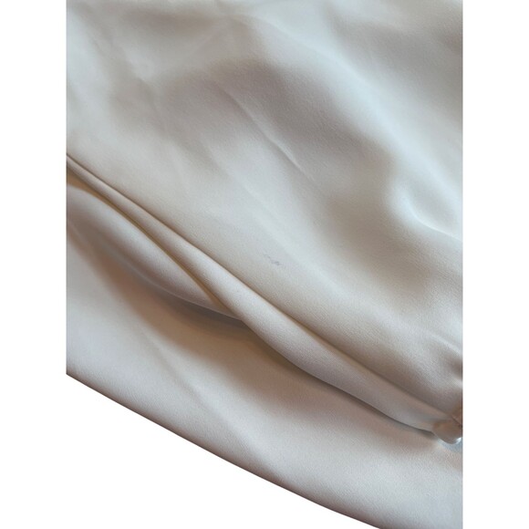 J Jill Wearever Tunic Top White V-Neck Long Sleeve Side Vents Flowy Career L - Picture 10 of 15